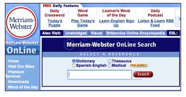 Merriam Webster Online