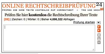 Online Rechtschreibpruefung24.de